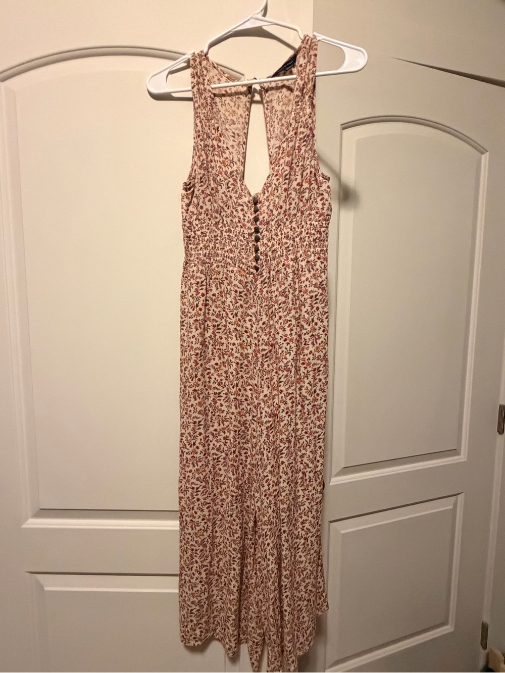 American Eagle - XS - Sleeveless Floral Maxi Jumper
